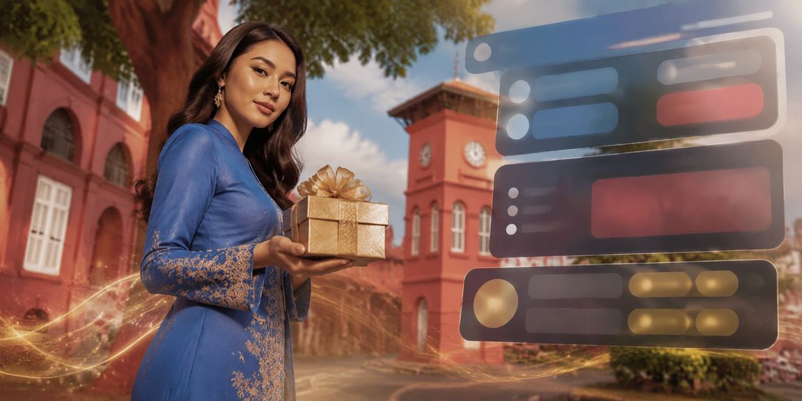 Pertaruhan kasino di Melaka dengan gaya baju kurung Malaysia dan platform moden